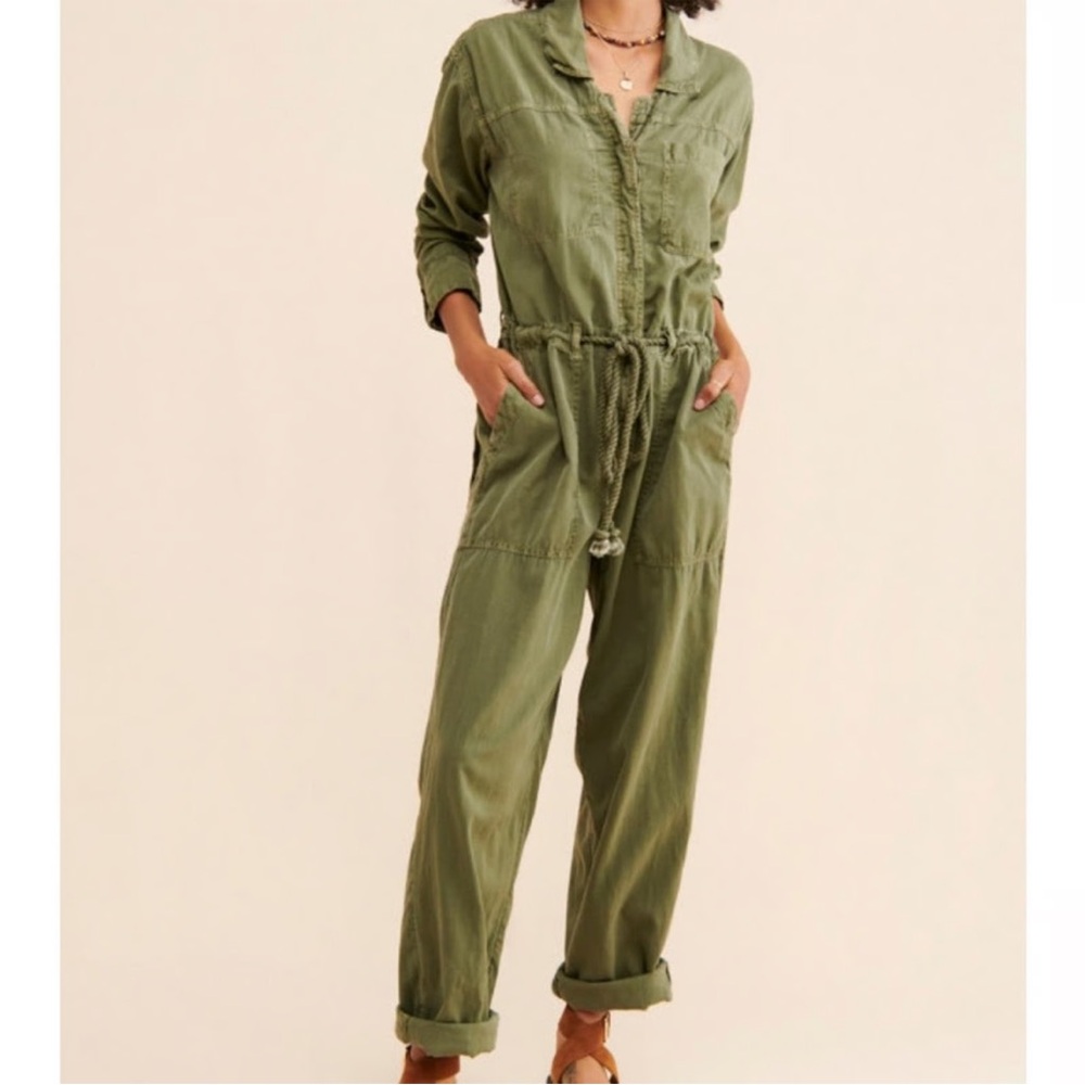 Free People Quinn Utility Coveralls Jumpsuit